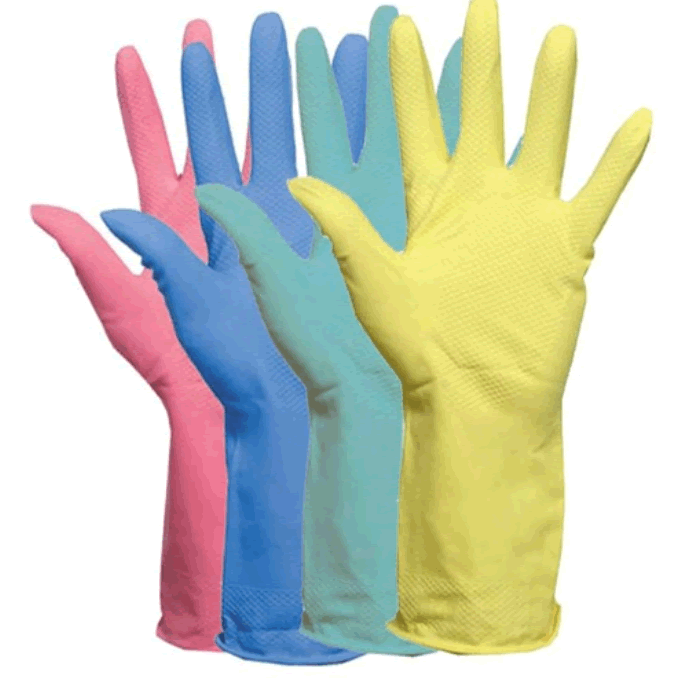 Household rubber gloves